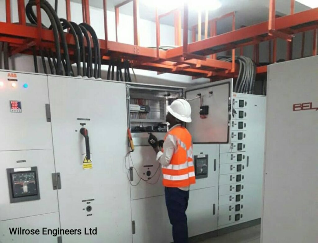 commercial switch gear installation